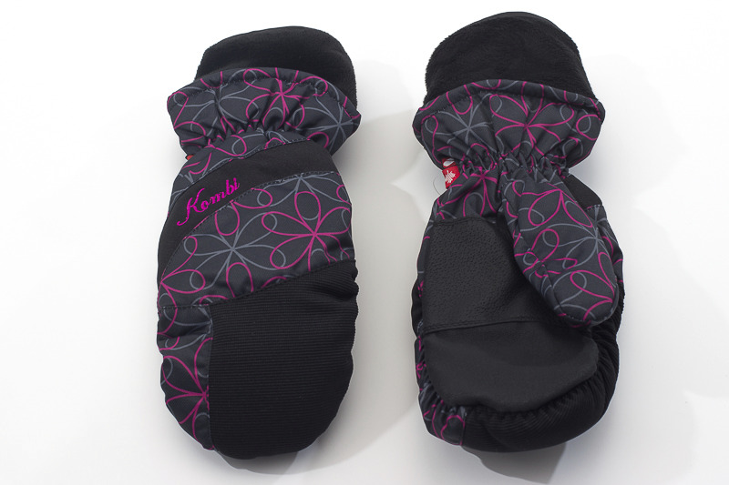 Перчатки Kombi DOWNY WG WMN MITT, черные с фиолетовым, размер M