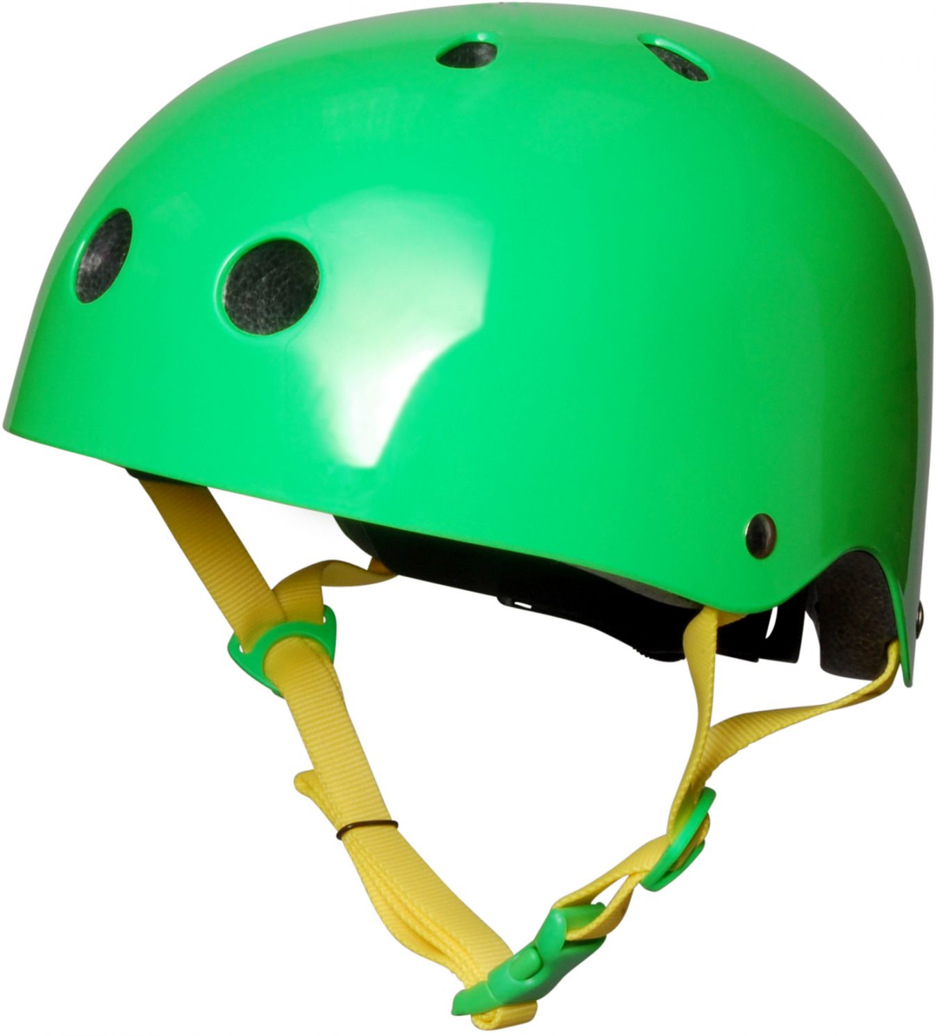 Шлем детский Kiddimoto неоновый зелёный, размер M 53-58см