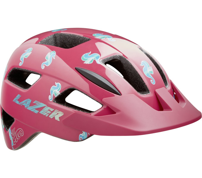 Шлем детский LAZER Lil Gekko, розовый с морскими лошадями
