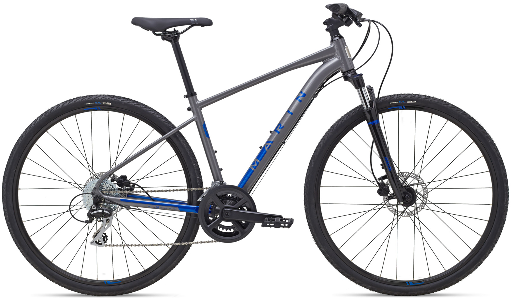 Велосипед 28" Marin SAN RAFAEL DS2 рама - X 2021 Gloss Grey/Blue фото 