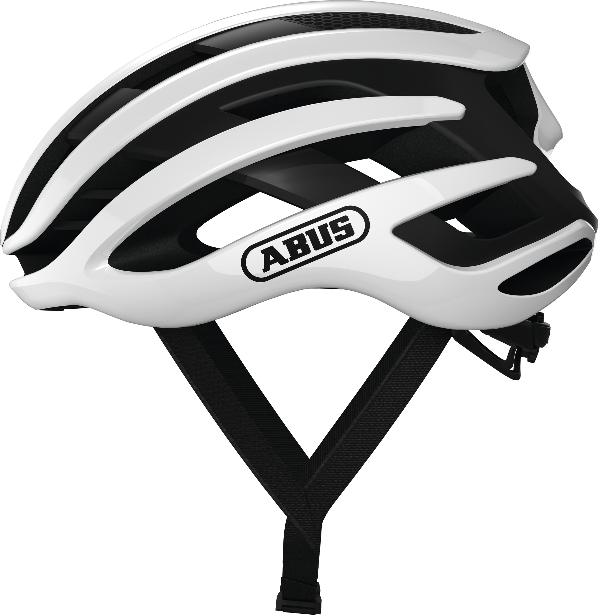 Шлем ABUS AIRBREAKER, размер S (51-55 см), Polar White,бело-черный