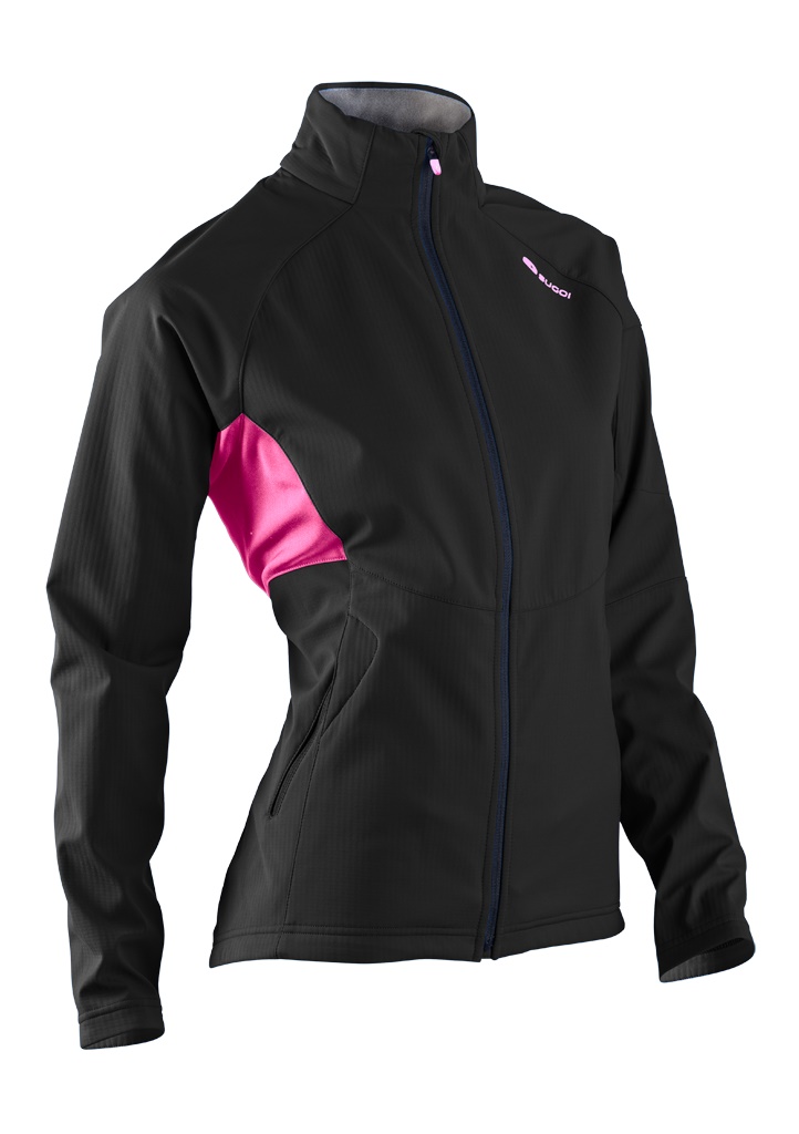 Куртка Sugoi FIREWALL 220 жіноча, black/super pink чорно-рожева, S