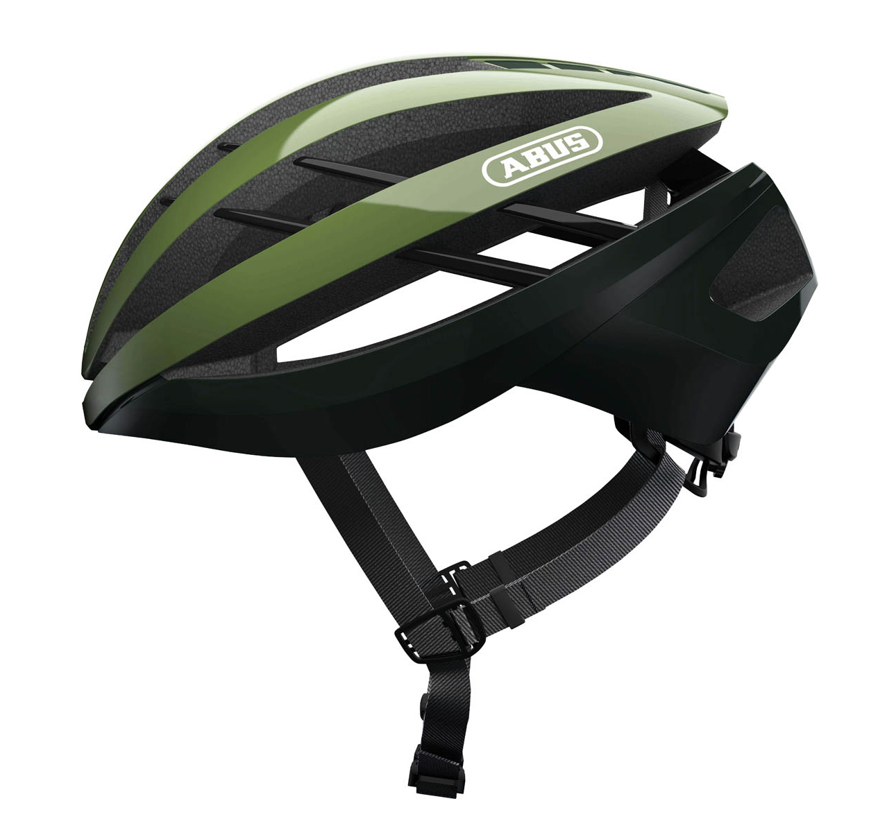 Шлем ABUS AVENTOR размер L (57-61 см), Opal Green, черно-зеленый