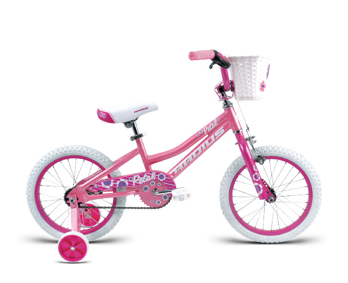 Велосипед 16" Radius Petal AL Gloss Pink/Gloss White фото 