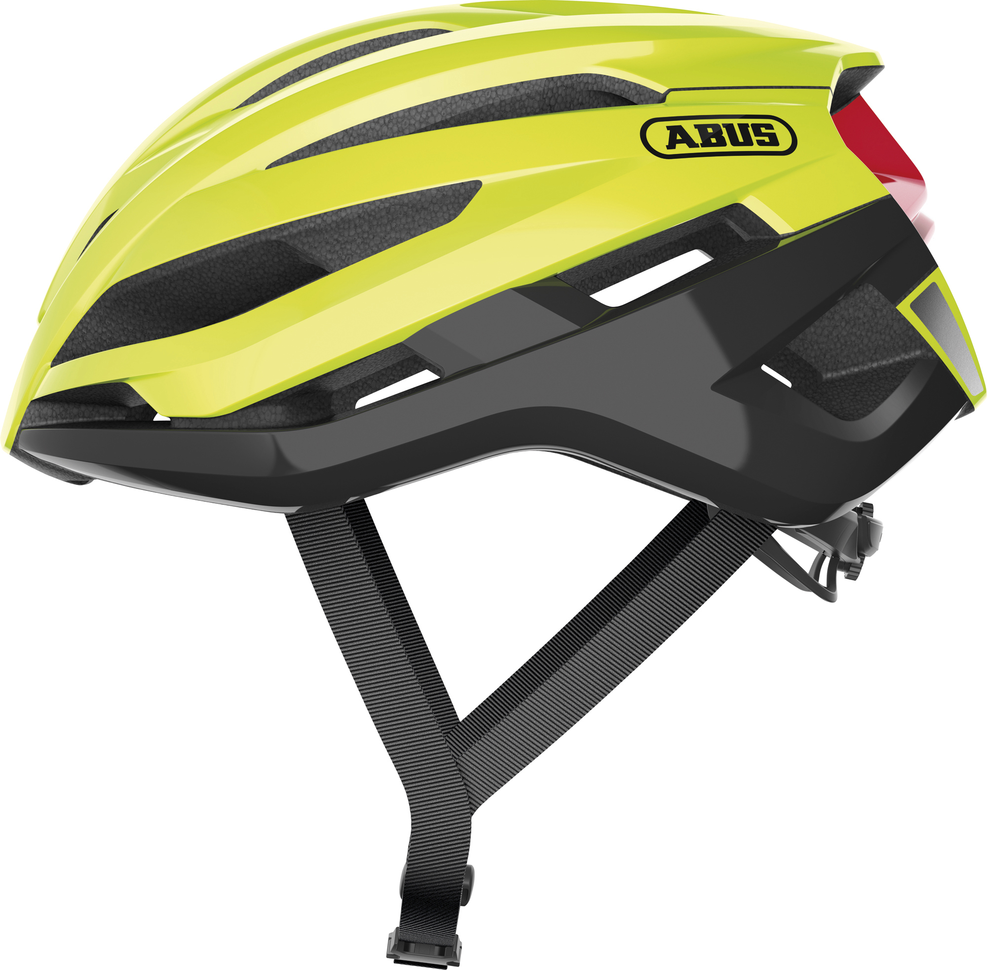 Велошолом спортивний ABUS STORMCHASER Neon Yellow S (51-55 см)