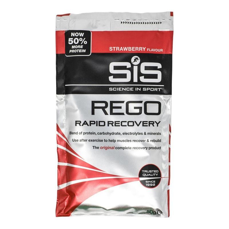 Энергетик восстановительный углеводно-белковый SiS REGO Rapid Recovery, Клубника, 50г