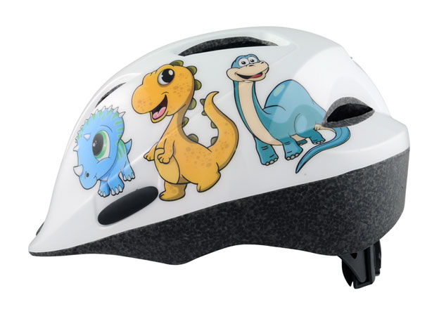 Шлем детский HQBC QORM Dino белый, размер 48-54см