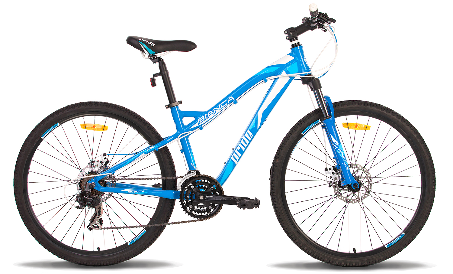 Велосипед 26" Pride BIANCA disc рама - 16" сине-белый 2014 фото 