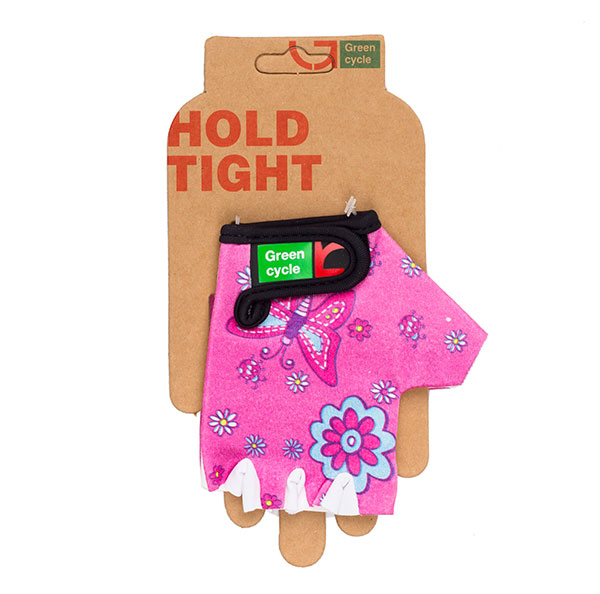 Рукавички Green Cycle NC-2529-2015 Kids без пальців XL рожеві фото 
