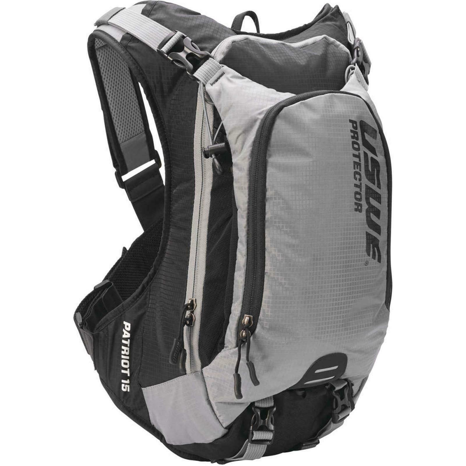 Рюкзак USWE PATRIOT Backprotector (захист спини) 15, сіро-чорний