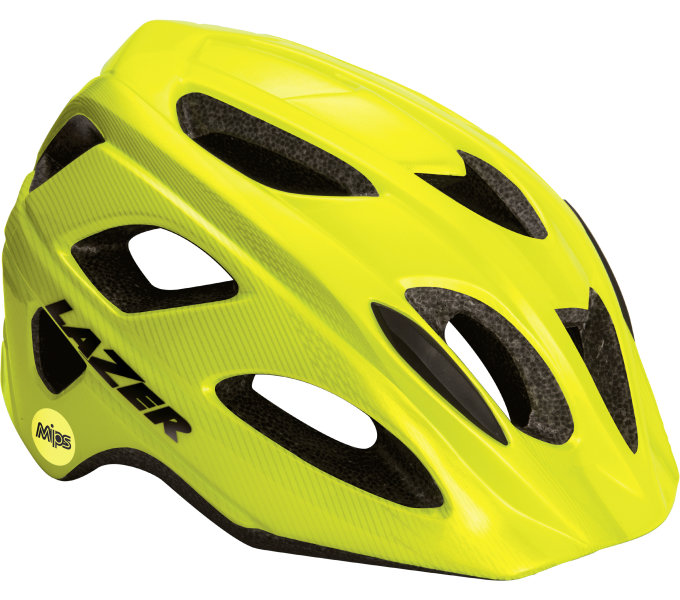 Шлем LAZER BEAM MIPS, неоново-желтый, размер М фото 