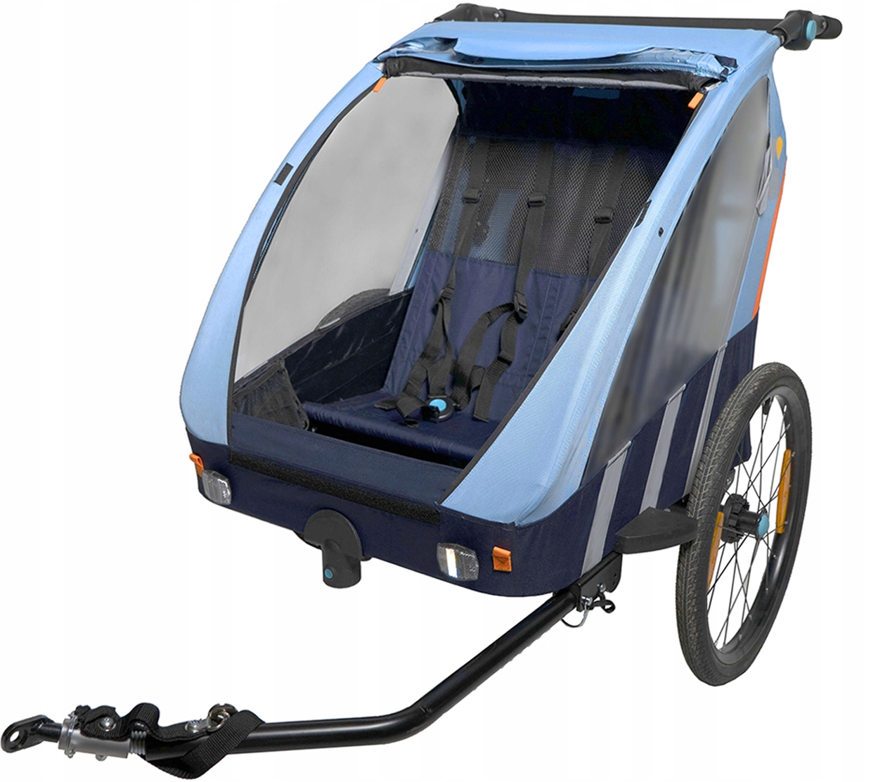 Причіп Bellelli 2в1 для велосипеда і візок, блакитний фото 