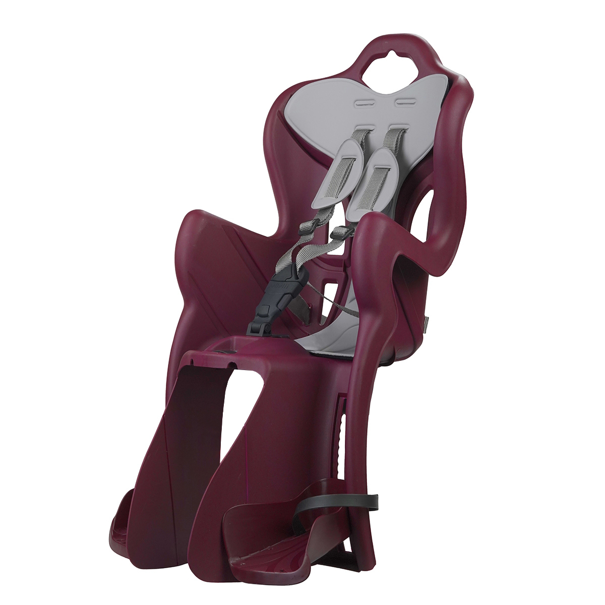 Сидіння задн. Bellelli B1 Lux Standart Multifix темно-червоне з сірою підкладкою фото 
