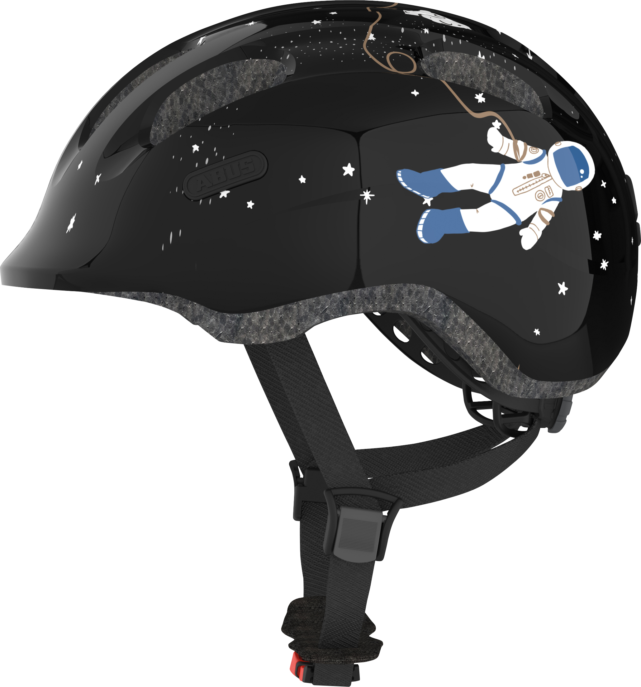 Шлем детский ABUS SMILEY 2.0, размер S (45-50 см), Black Space, черный космос