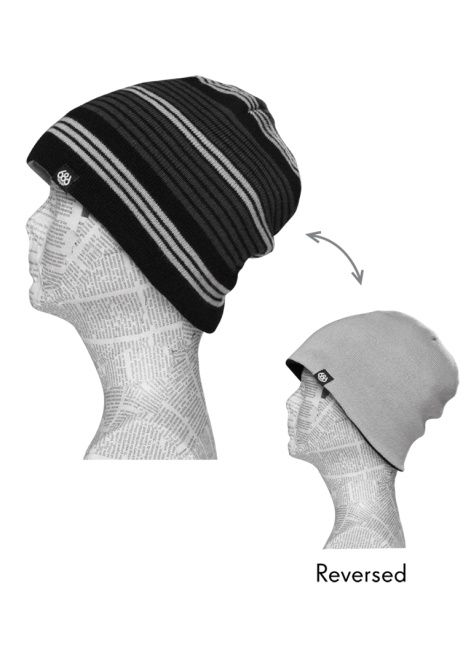 Шапка 686 Rugby Reversible Beanie Black фото 