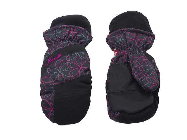 Перчатки Kombi DOWNY WG WMN MITT, черные с фиолетовым, размер L