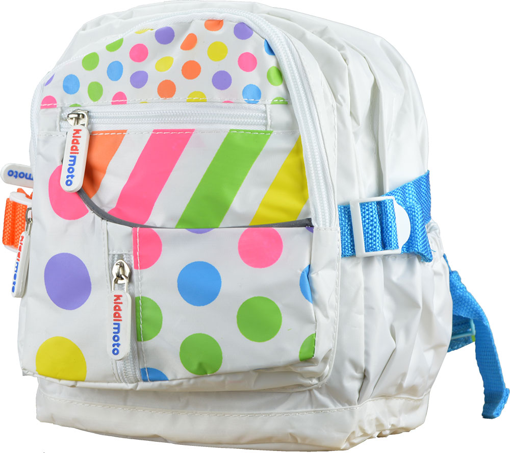 Рюкзак дитячий KiddiMoto кольоровий горошок, маленький, 2 - 5 років фото 