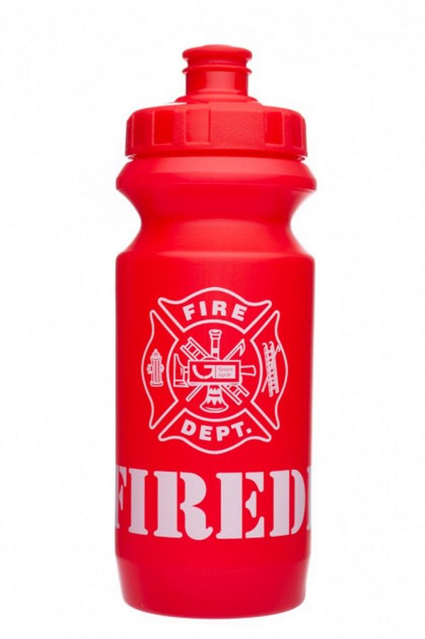 Фляга 0,6 Green Cycle Firedivision с большим соском, red nipple/ red cap/ red bottle