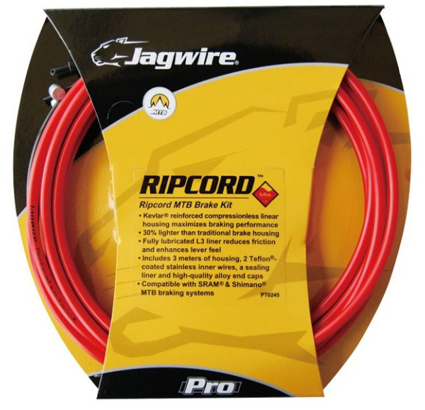 Комплект JAGWIRE Ripcord MCK412 під гальмо DIY - Red (трос під гальмо + сорочка + запч.) фото 