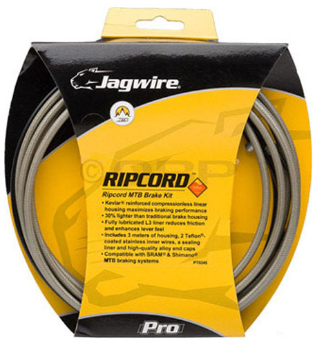 Комплект JAGWIRE Ripcord MCK420 під гальмо DIY - Titanium (трос під гальмо + сорочка + запч.) фото 