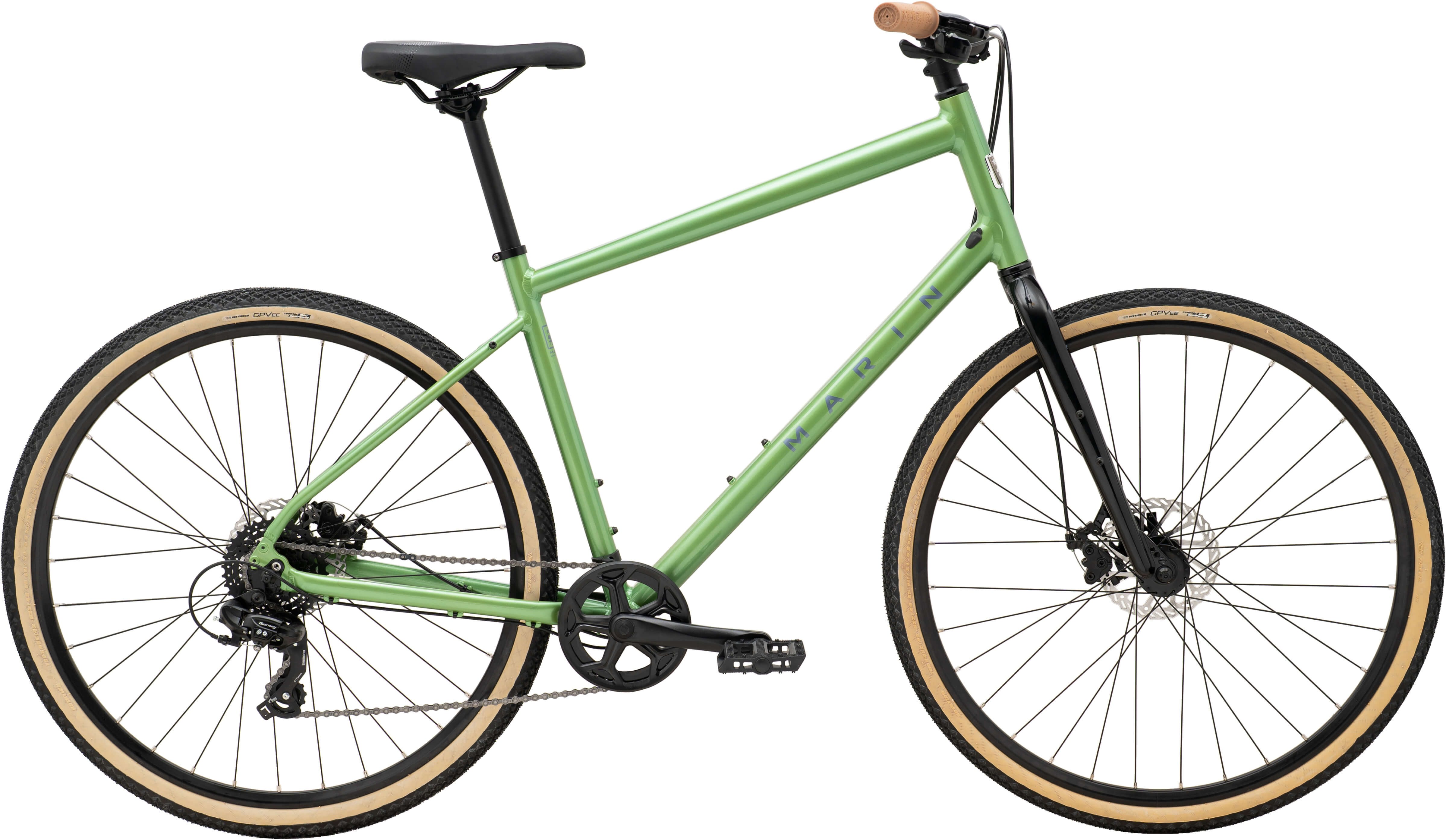 Велосипед 28" Marin Kentfield 1 рама - M 2024 Gloss Green/Black/Gray