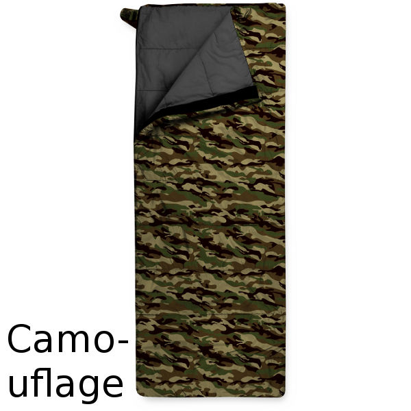 Спальный мешок Trimm TRAVEL camouflage 185 R камуфляж