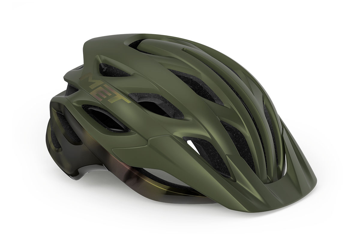 Шлем Met VELENO CE размер L (58-61), olive iridescent matt, оливковый радужный матовый