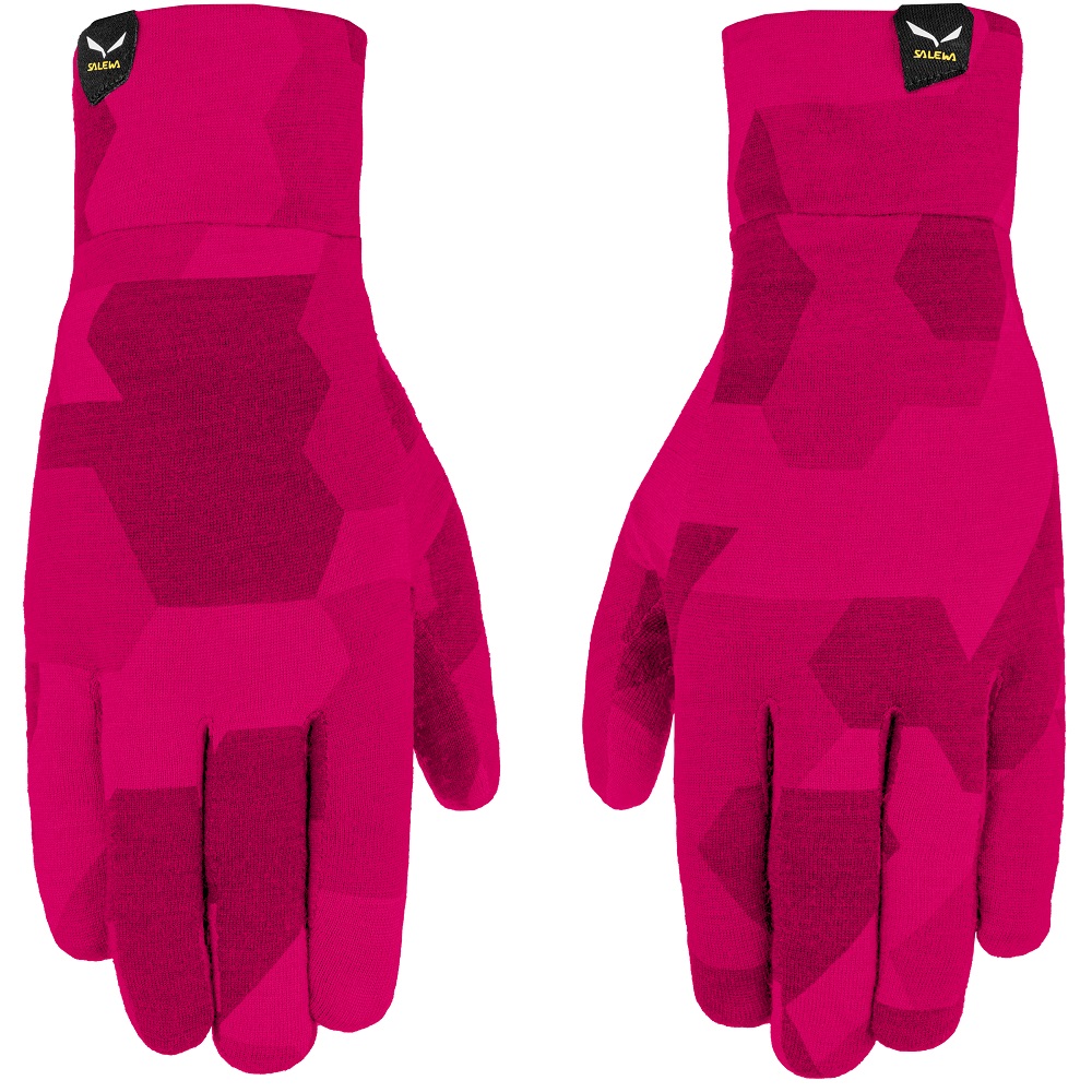 Перчатки Salewa CRISTALLO LINER GLOVES 28214 6319, размер M, розовые фото 