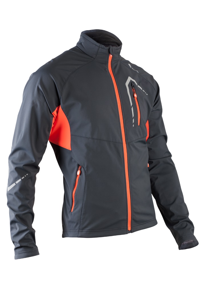 Куртка Sugoi FIREWALL 220 gunmetal/tangerine серо-оранжевая, XL