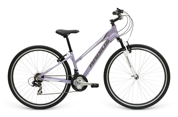 Велосипед 28" Radius Strata AL Ladies рама - 15" Gloss Lavender / Gloss White / Gloss Charcoal