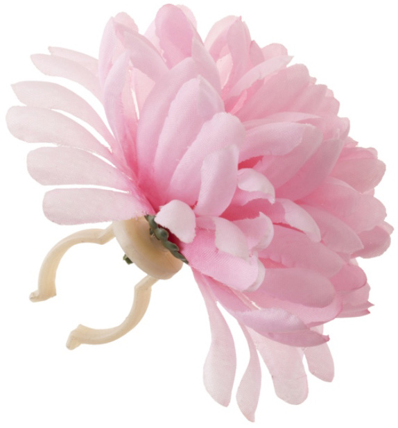 Цветок Basil FLOWER для крепления на руль или раму, rosa фото 