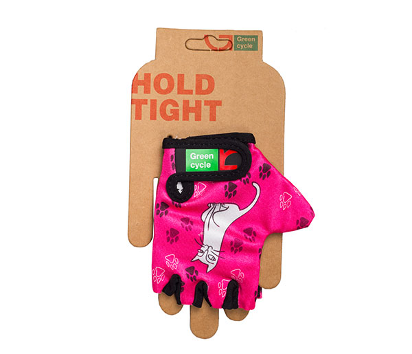 Перчатки Green Cycle NC-2340-2014 Kids без пальцев M розовые фото 