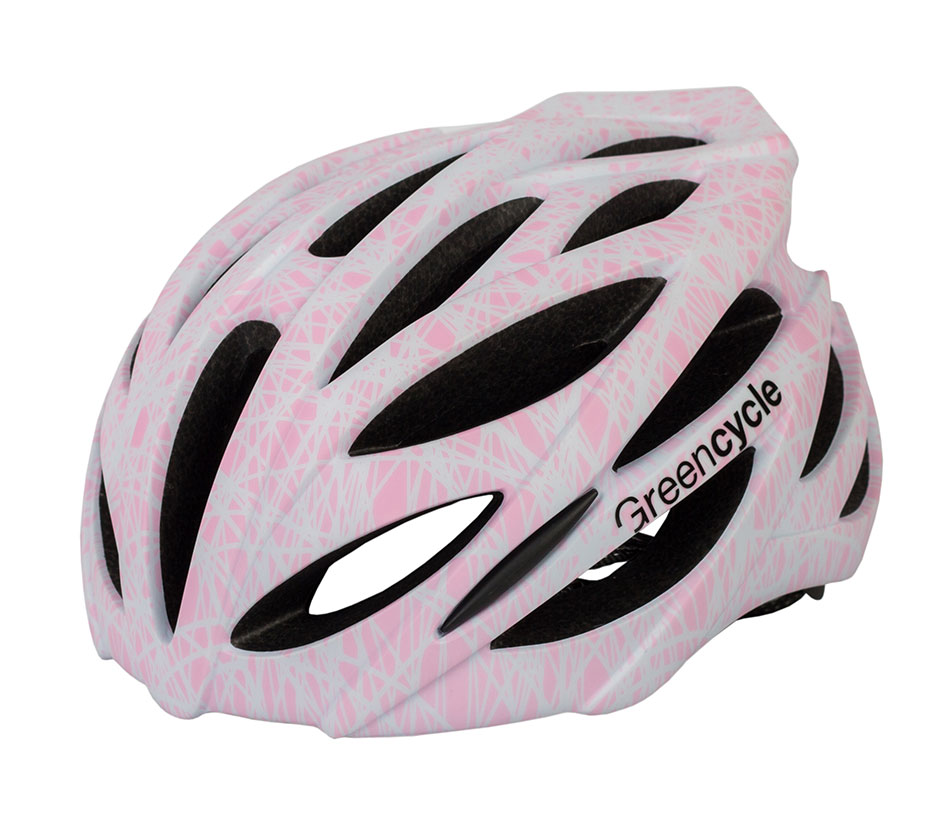 Шлем Green Cycle Alleycat размер 58-61см серо-розовый