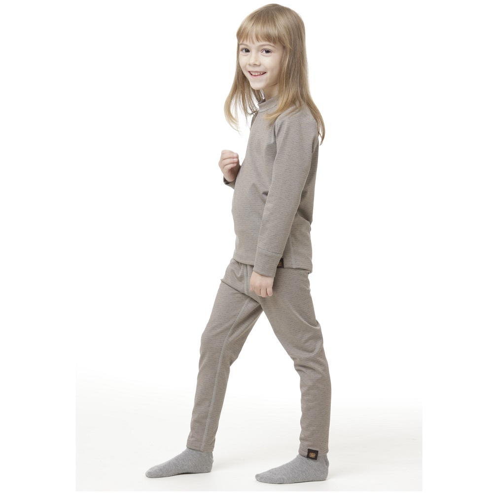 Термоштани Turbat Yeti Bottom Kids Steeple Gray дитячі, зріст 104, сірі фото 