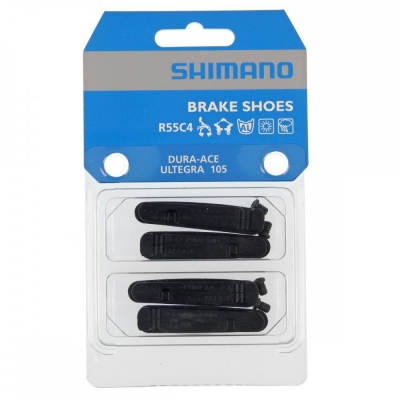 Резинки тормозные Shimano R55C4 DURA-ACE, кассетная фиксация, комплект 2 пары