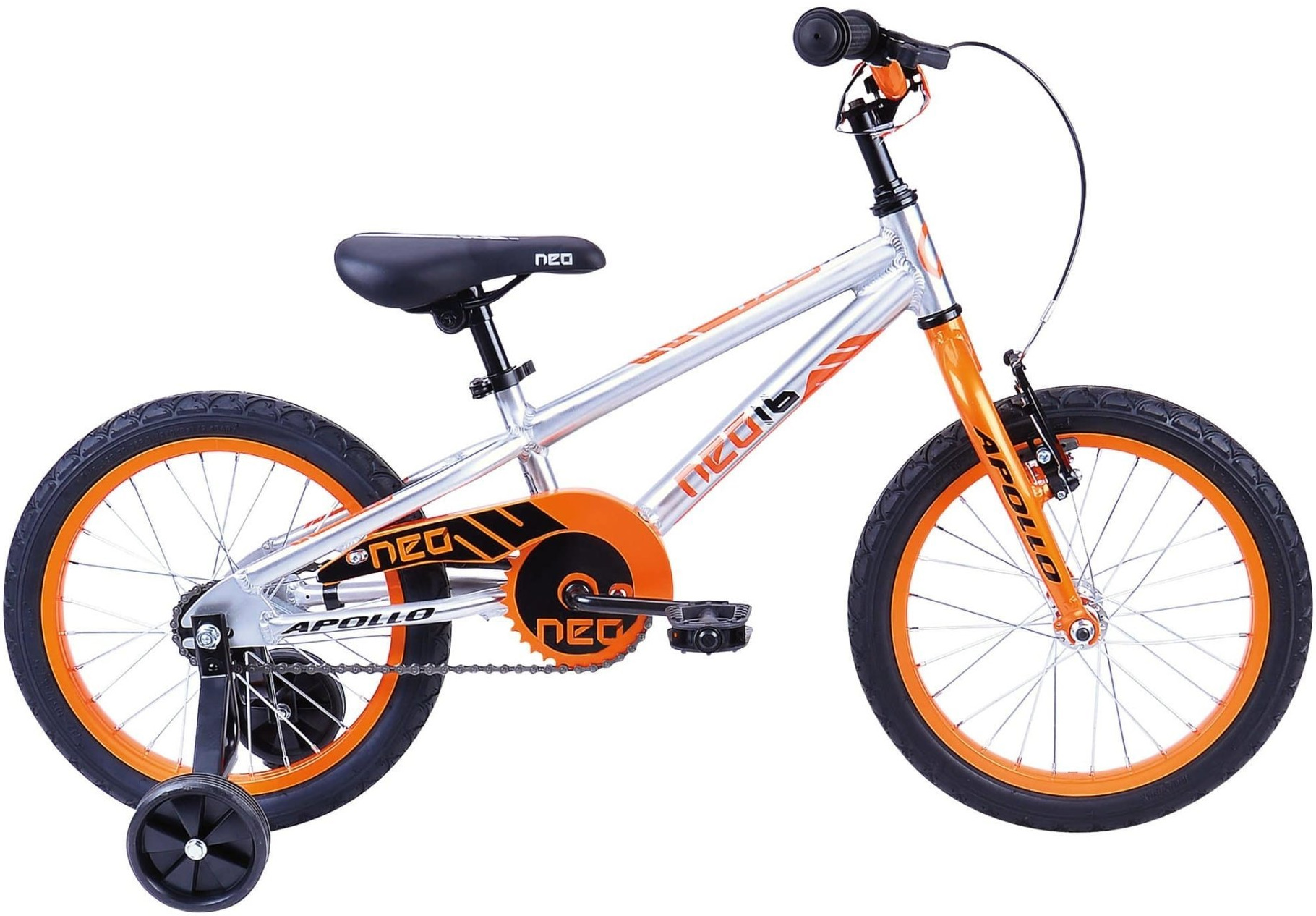 Велосипед 16" Apollo NEO boys оранжевый/черный 