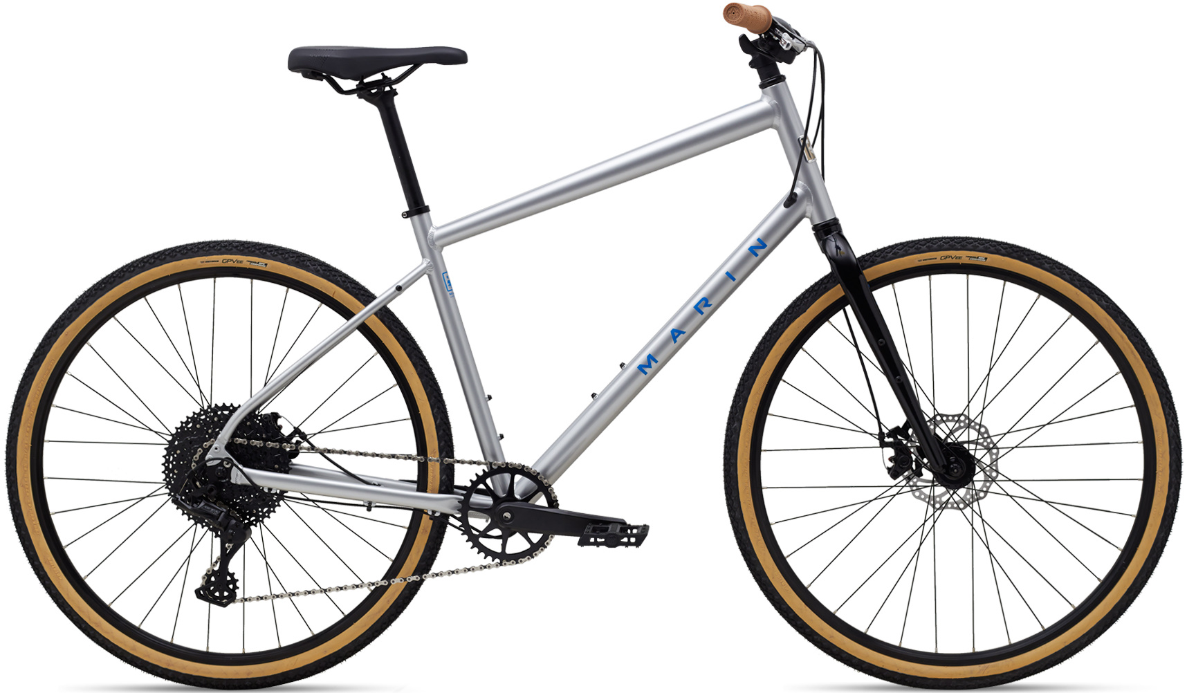 Велосипед 28" Marin Kentfield 2 рама - L 2024 Gloss Black/Chrome
