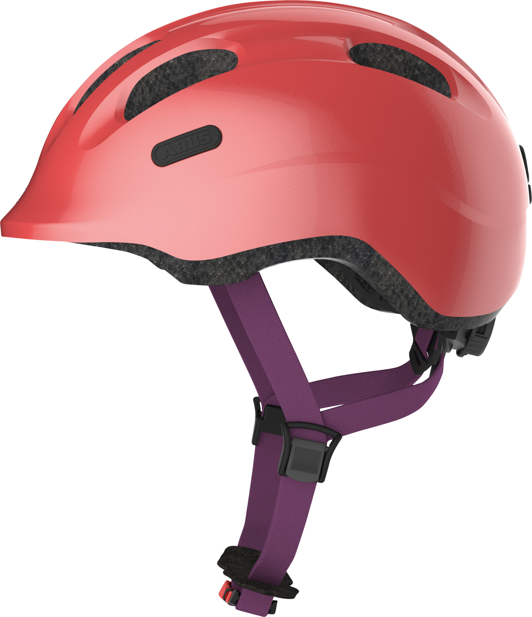 Шлем детский ABUS SMILEY 2.1, размер S (45-50 см), Sparkling Peach, розовый фото 