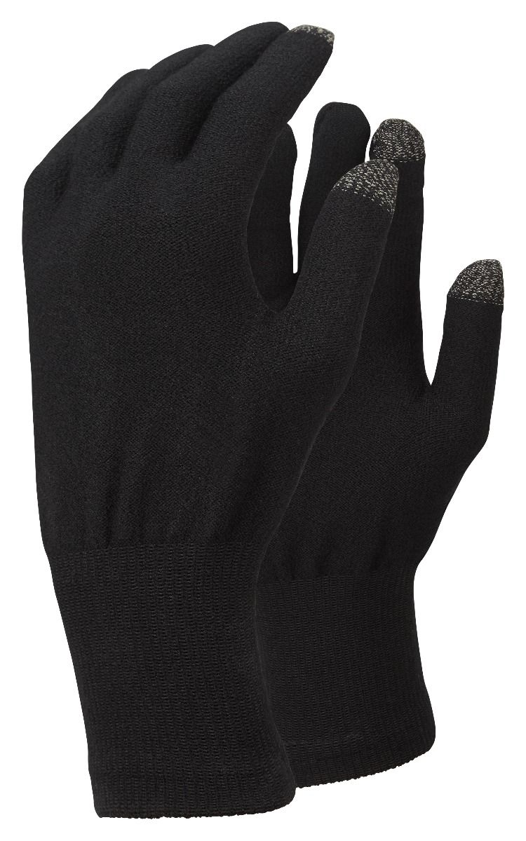 Перчатки Trekmates Merino Touch Glove TM 005149 Black, размер XL, черные