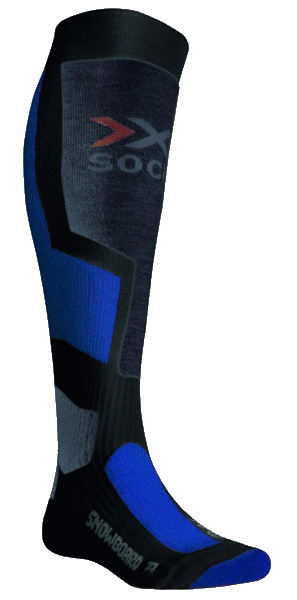 Носки сноубордические  x-socks , X7A Antracite/Azure, 35/38