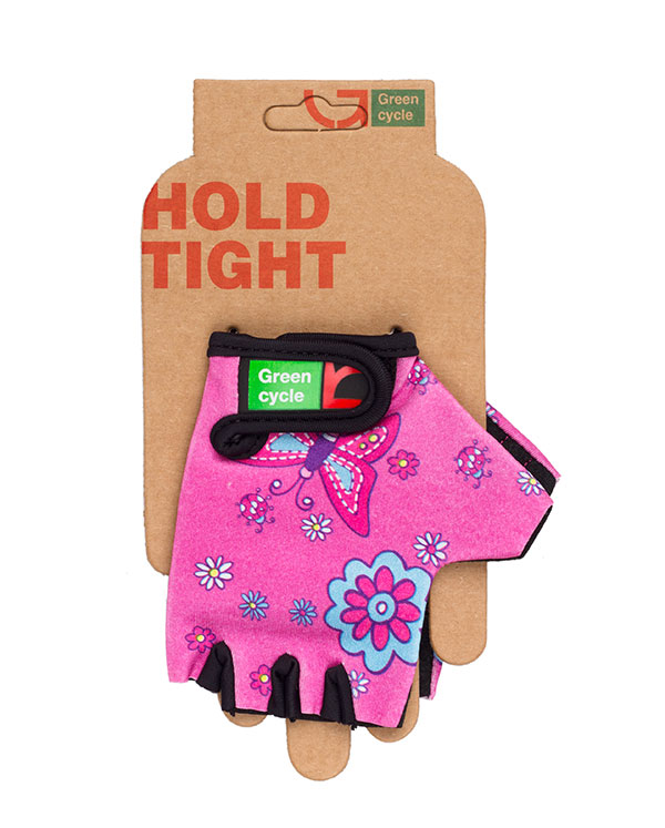 Перчатки Green Cycle NC-2338-2014 Kids без пальцев XL розовые фото 