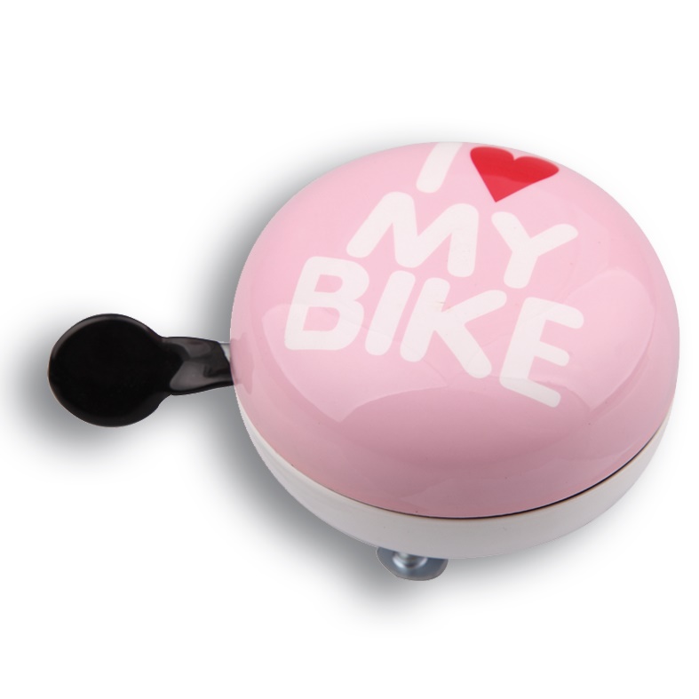 Дінг-Донг Green Cycle GBL-458 I love my bike діаметр 80мм рожевий фото 