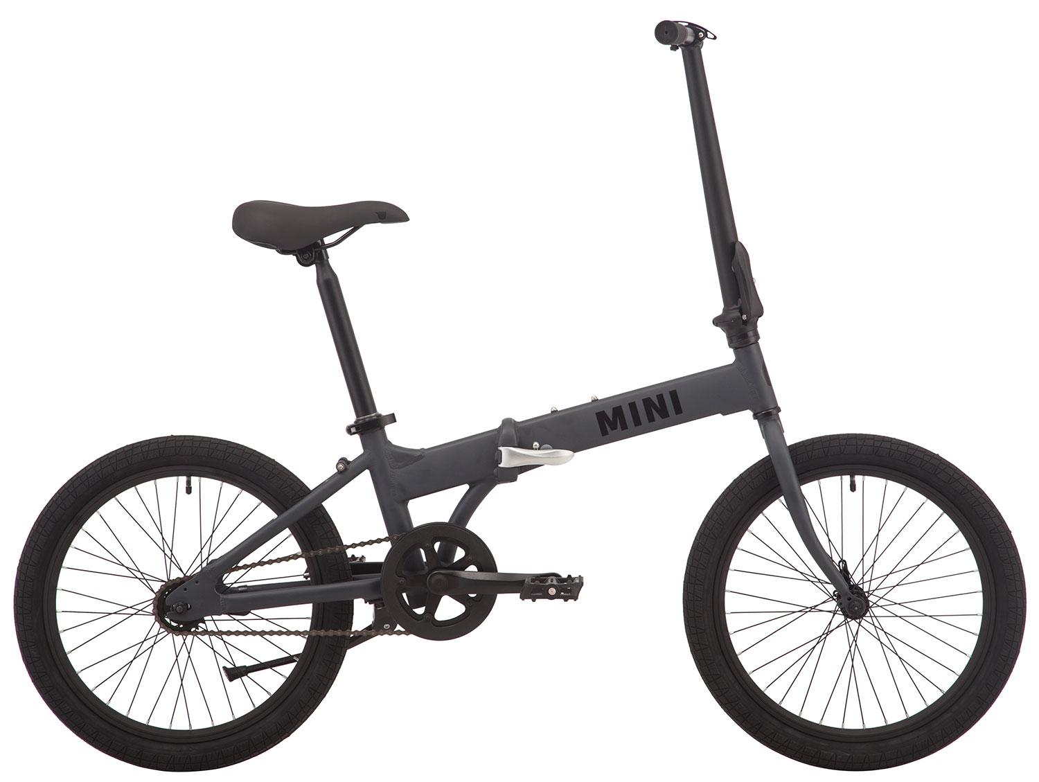 Велосипед 20" Pride MINI 1 темно-сірий/чорний 2020 фото 