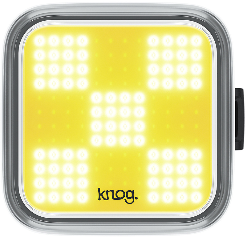 Блимавка передня Knog Blinder Grid Front, 200 люмен, 8 режимів, сіра фото 