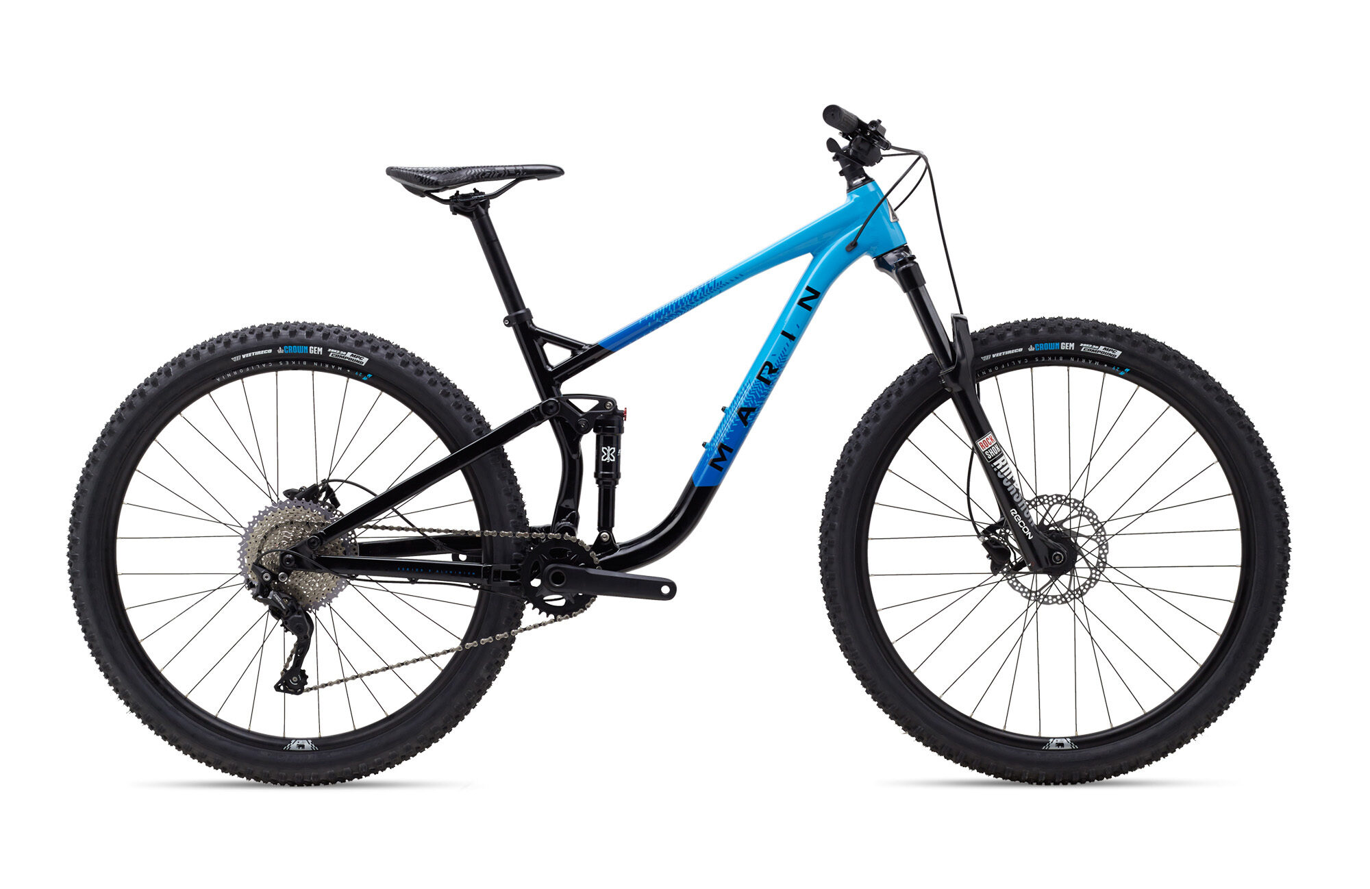Велосипед 29" Marin RIFT ZONE 1 рама - XL 2020 Gloss Black/Bright Blue/Cyan/Black