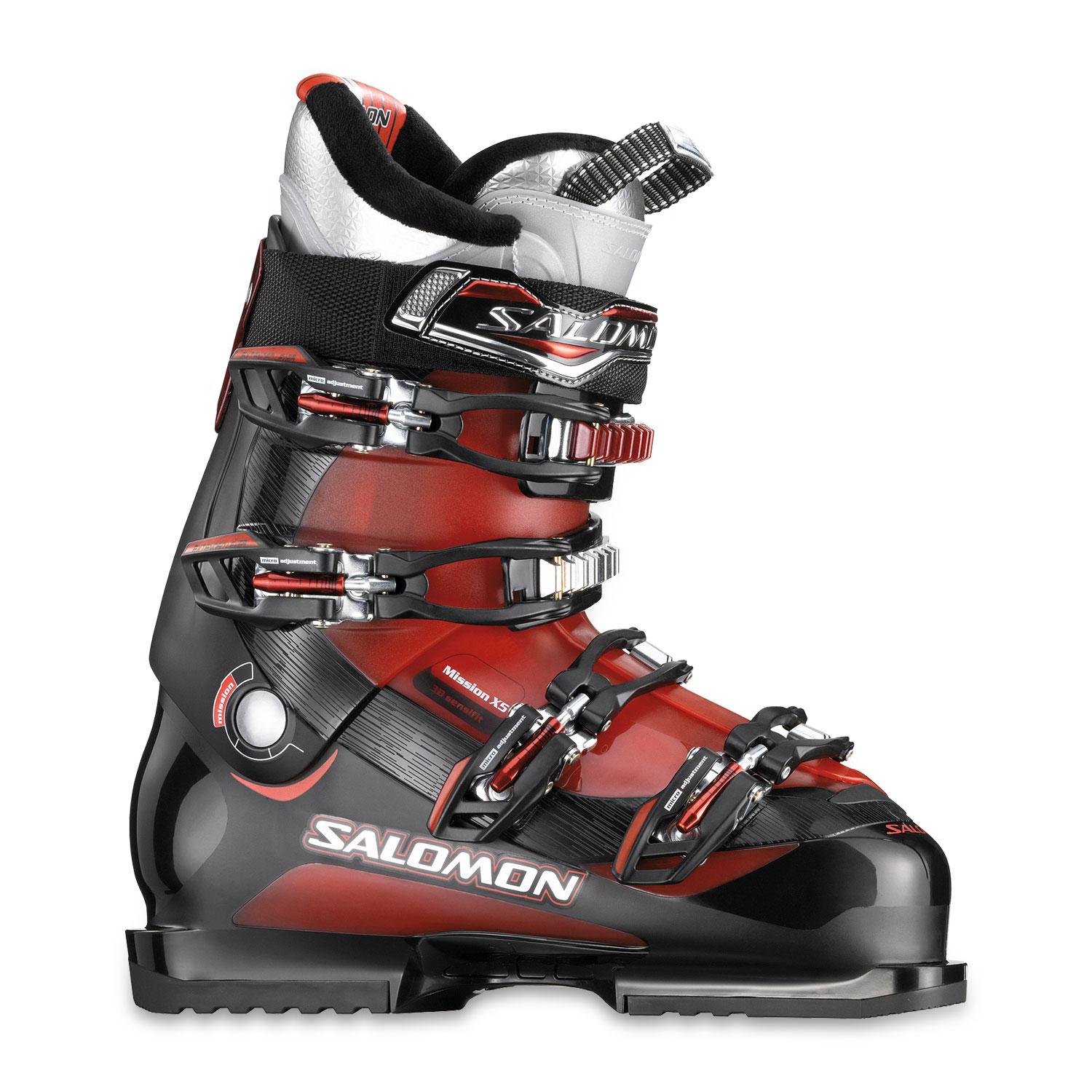 Ботинки горнолыжные Salomon Mission X5 (черно-красный)  28 