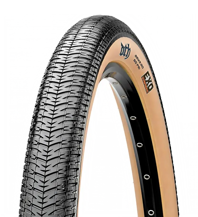 Покрышка 26x2.30 Maxxis DTH, 60TPI, Wire, EXO/TANWALL
