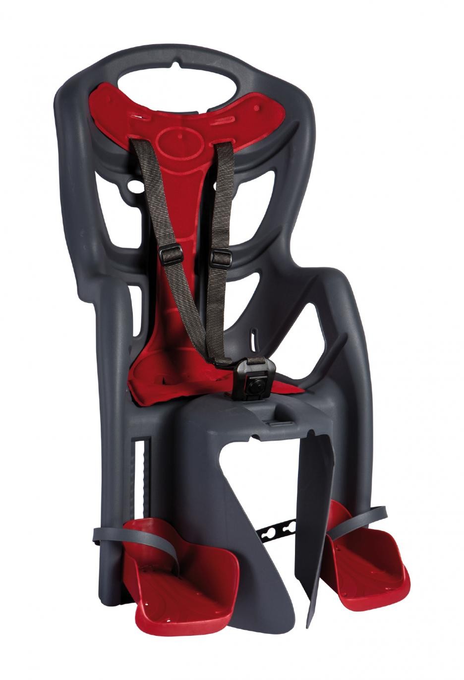 Сидіння задн. Bellelli Pepe Standart Multifix до 22кг, чорне з червоною підкладкою фото 