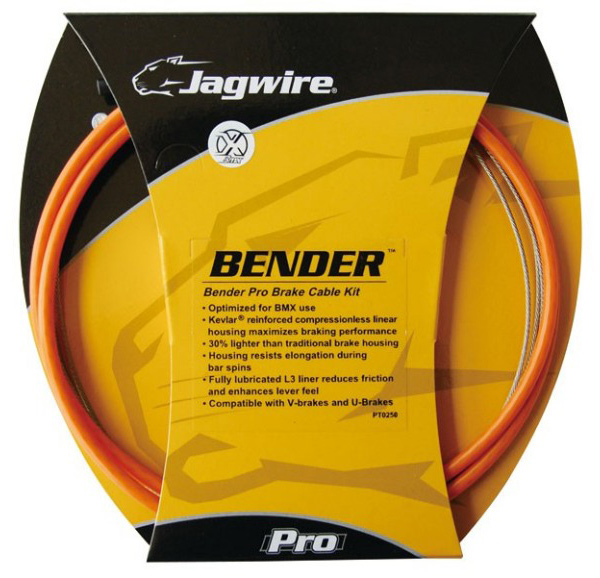 Комплект JAGWIRE Bender Pro PCK101 Linear - Orange (BMX трос+рубашка+запч.)