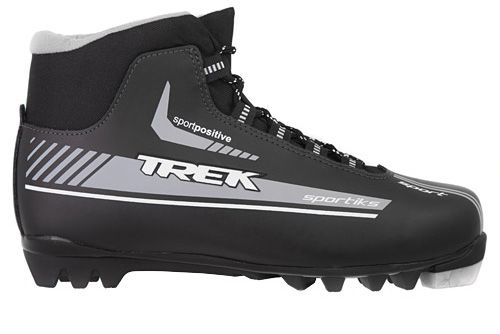 Ботинки лыжные TREK Sportiks NNN ИК размер 43, серебристый, лого синий